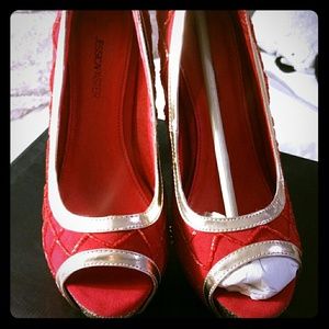 Just Fabulous Jessica Paster Red Heels